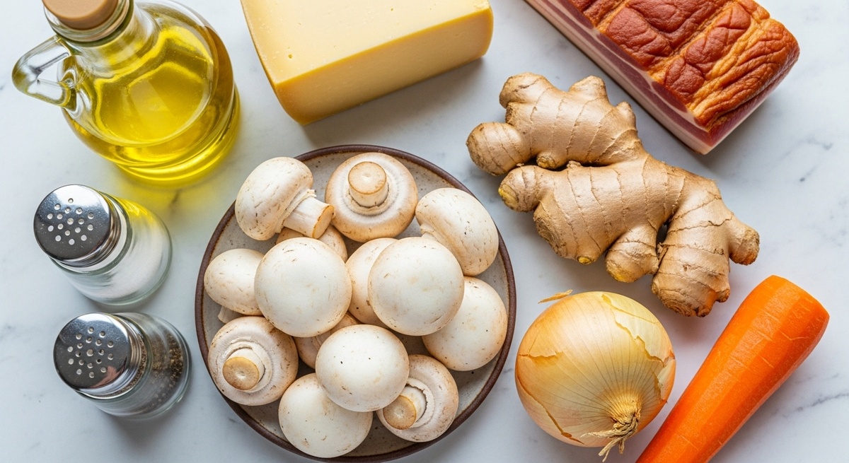 Фаршированные шампиньоны с ветчиной и сыром: пошаговый рецепт горячей закуски за 30 минут