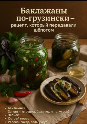 Необычные баклажаны по-грузински: все секреты приготовления