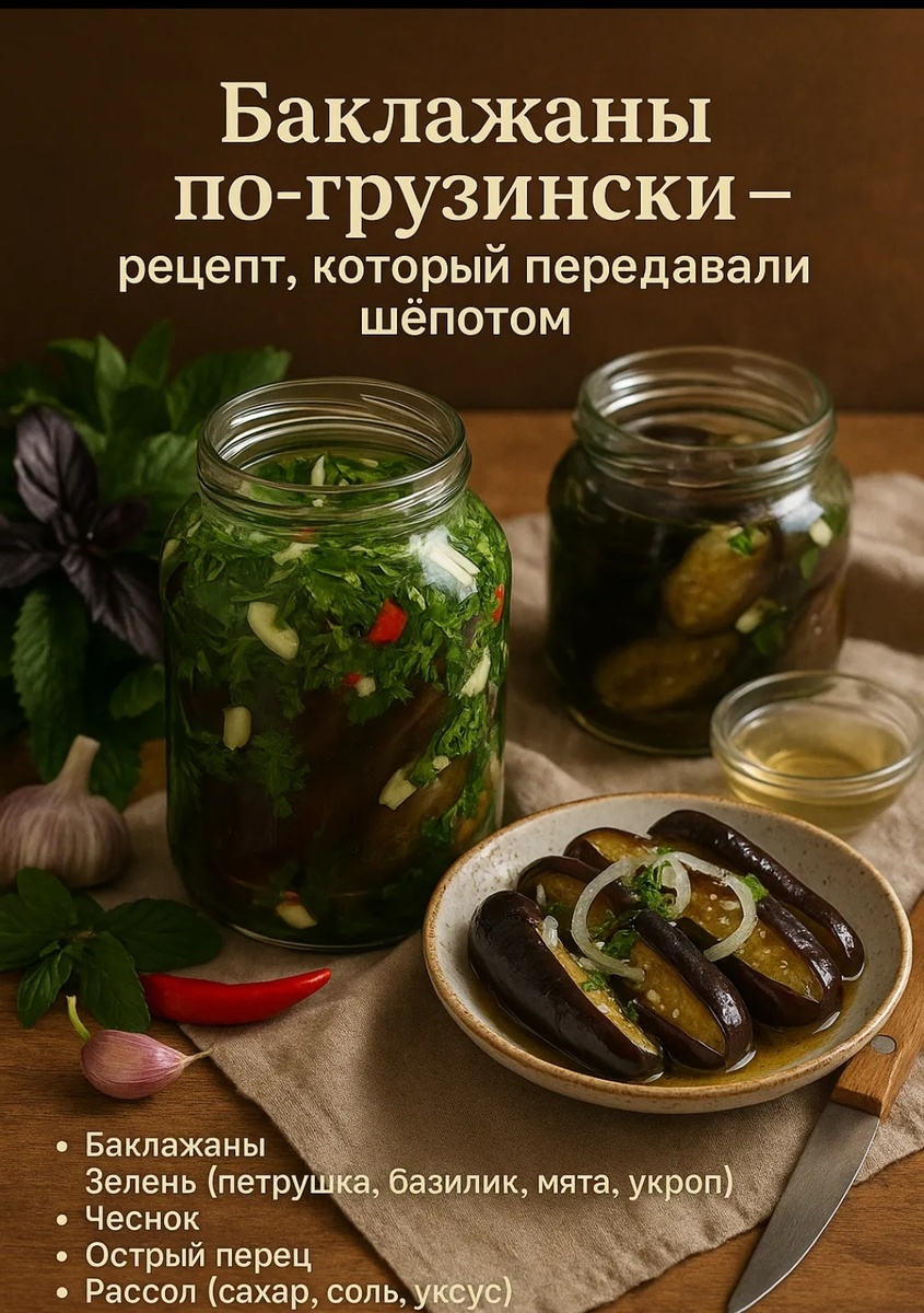 Необычные баклажаны по-грузински: все секреты приготовления