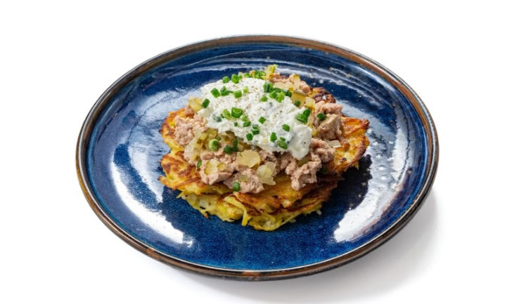 Драники с печенью трески