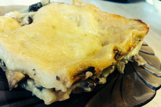 Идеальная лазанья с шампиньонами и сыром