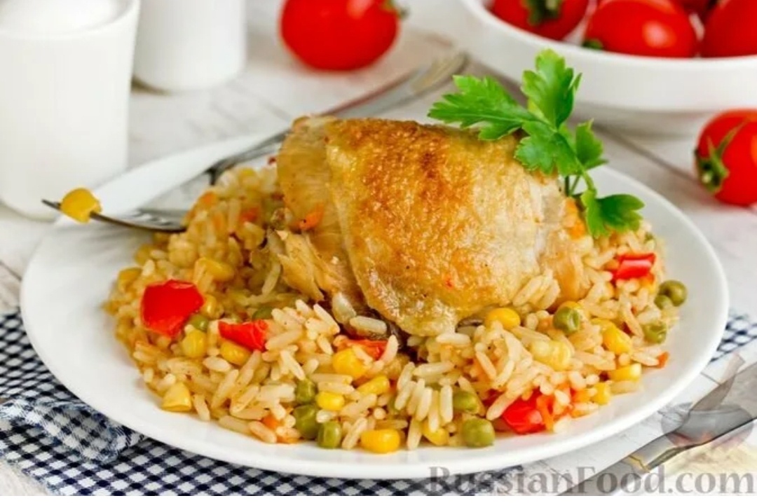 Секреты нежной курочки с рисом, как дома
