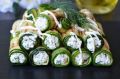 Вкусные рулетики из кабачков с домашней творожной начинкой