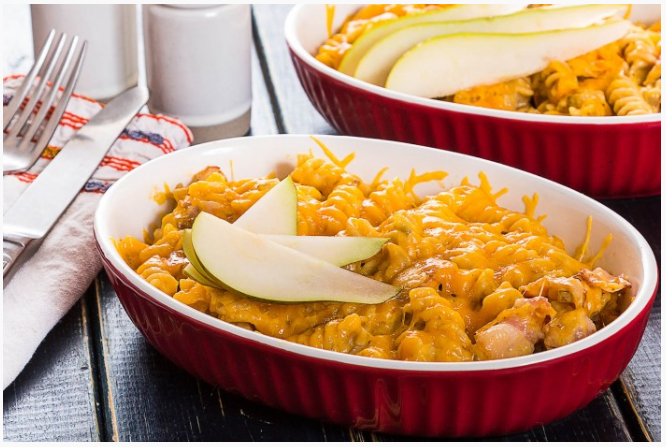 Как приготовить оригинальный мак энд чиз с чеддером и грушей