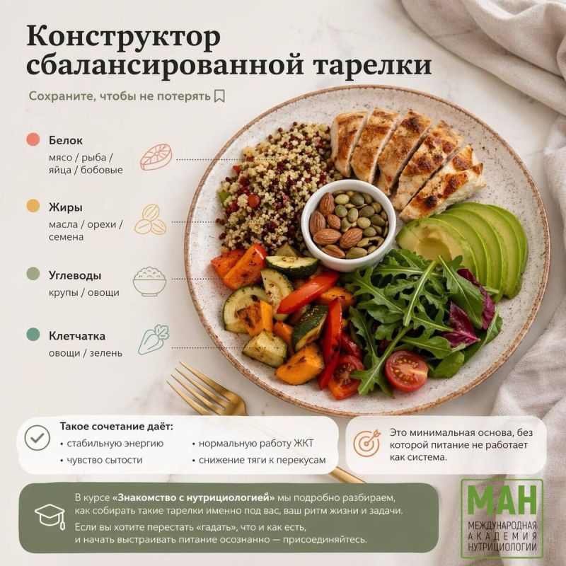 Конструктор сбалансированной тарелки: как наладить питание