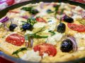 Вкусный омлет с нотами греческого салата